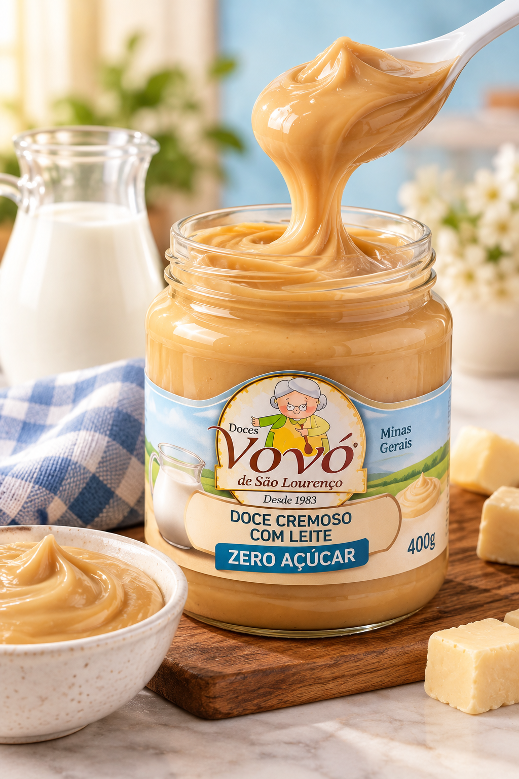 Doce Cremoso com Leite Zero % Pote com 400 gramas
