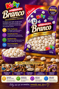 Amendoim Branco Kuky - Pacote com 400 gramas