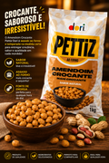Amendoim Crocante Sabor Natural Pettiz Dori Pacote com 1 Kg