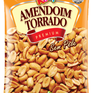 Amendoim Torrado sem Pele sem Sal Pacote com 1.005Kg