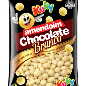 Amendoim com Chocolate Branco Pacote com 500 Gramas