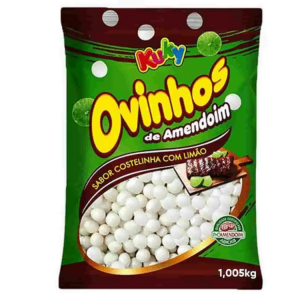 Ovinhos de Amendoim Costelinha com Limão Kuky -pacote 1 Kg